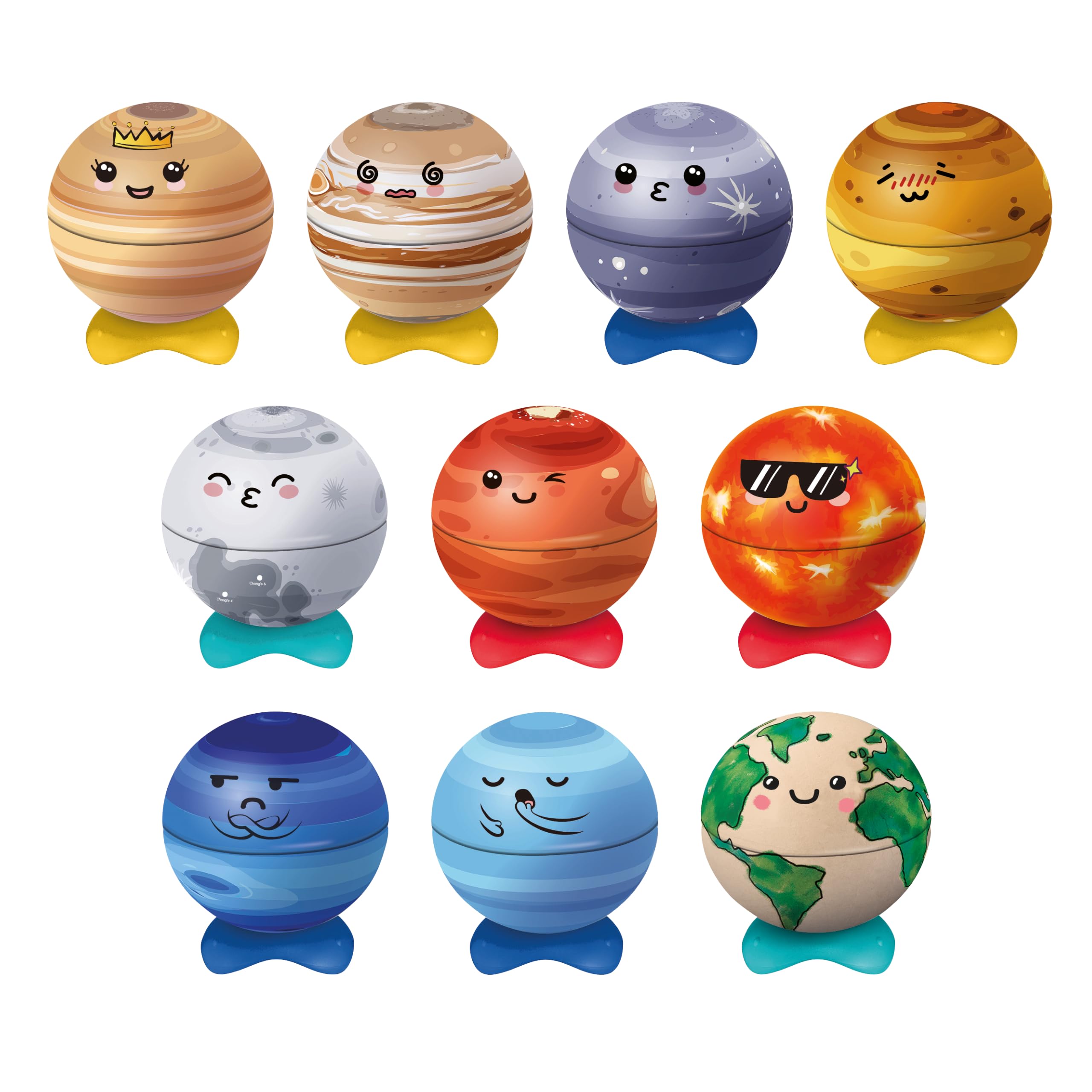Maped - Planet Pencil Sharpener to Collect - 1 Hole - Ergonomic and Arcticulated Metal Reserve, Compact and Anti-Shock - Sold Individually, Random Colours