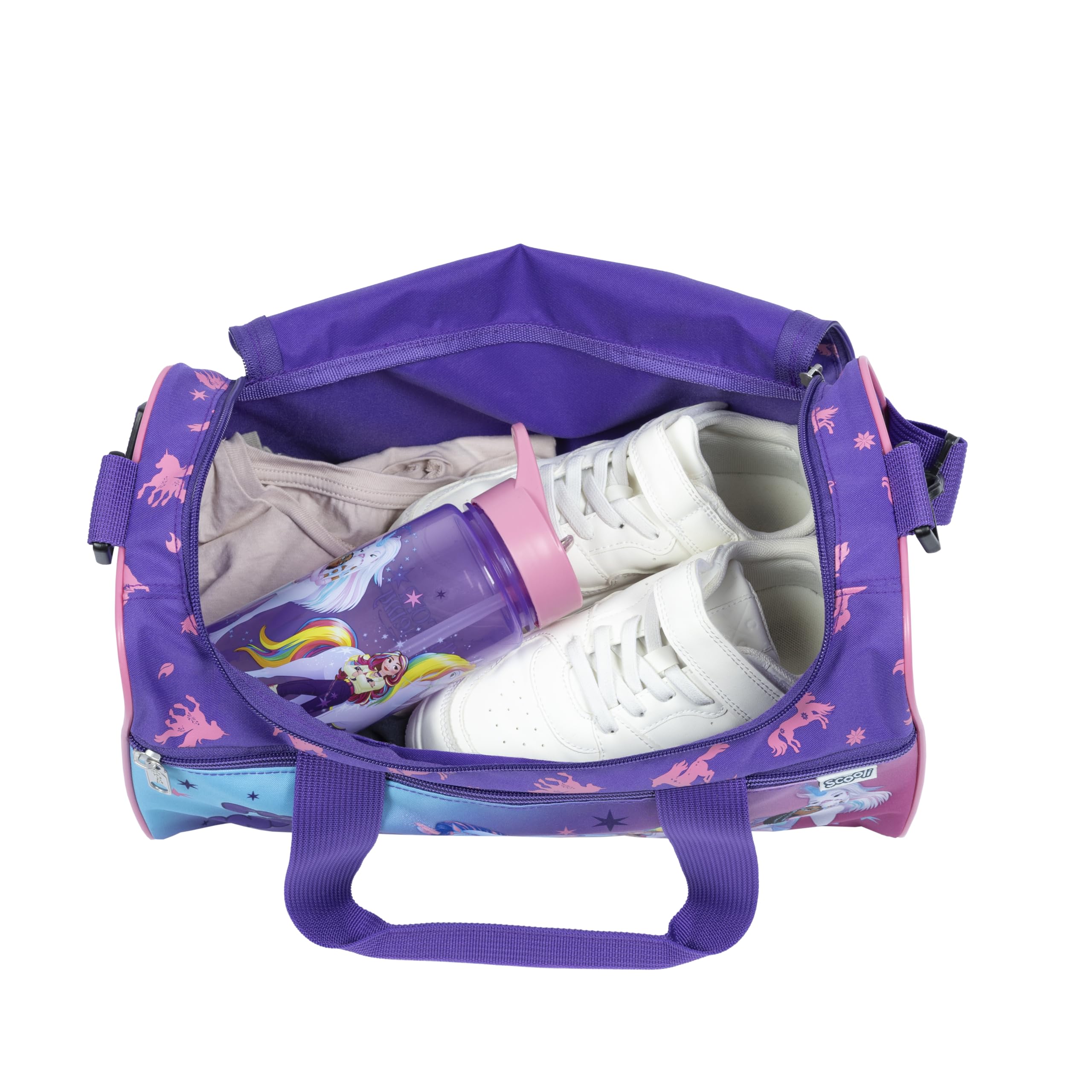 Scooli - Sac de Sport pour Enfants - 23 x 35 x 16 cm - Grand Compartiment Principal - bandoulière réglable - Accessoire Scolaire - Sac bandoulière - 3