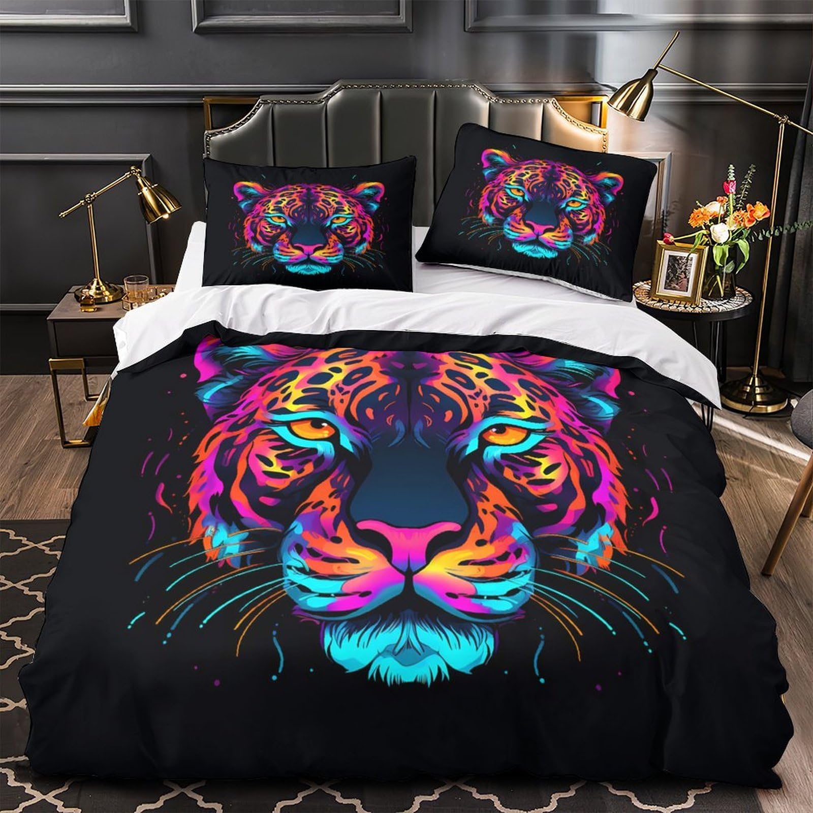 Housse de couette pieuvre mythique 220x240cm anti-allergie art fantastique