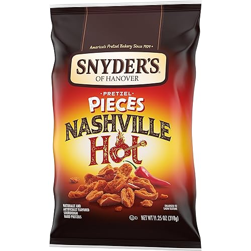 Miniatura 14 de Snyder's of Hanover Piezas de pretzel, jalapeño, 11.25 onzas