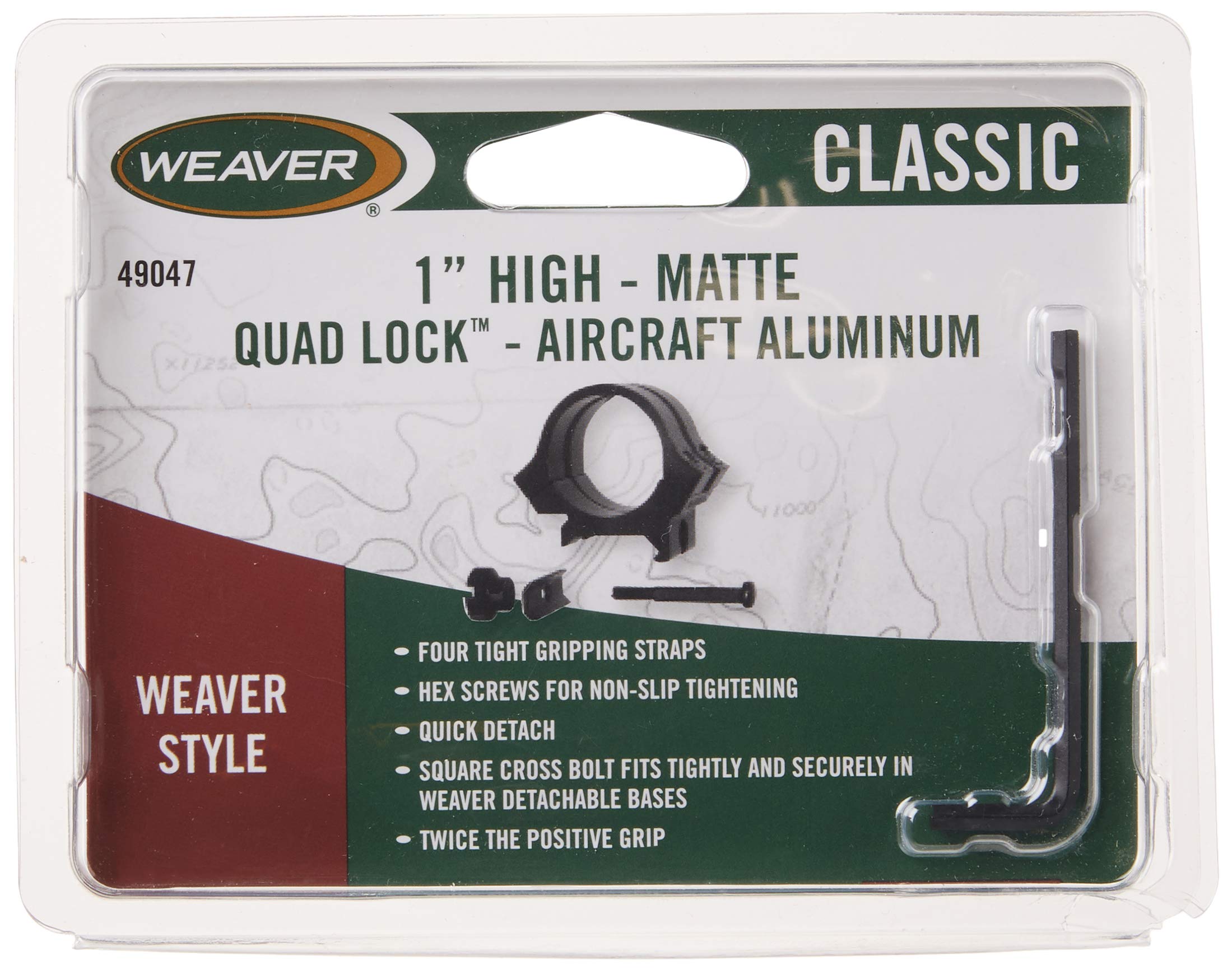 WEAVER■QUAD 1インチ” マウントリング■ウィーバー 49053 WEAVER□QUAD 1インチ” マウントリング□ウィーバー 49053