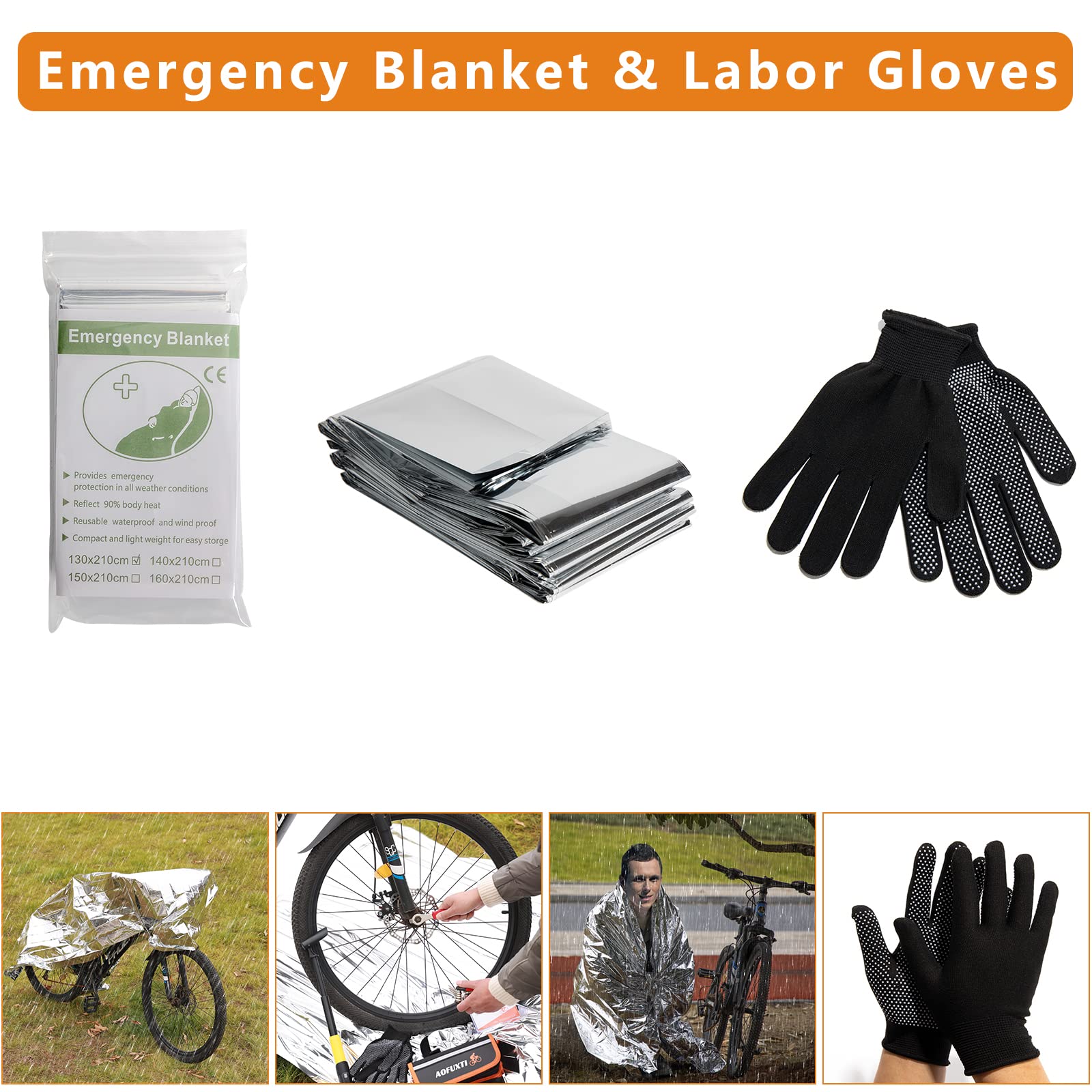 Bicycle Tire Patch Repair Kit, Bike Chain Repair Wrench, Essential Mini Pump, Portable Adult Bicycle Toolkit Accessories,Tool Kit for Camping Travel, Best Gifts for Men and Women