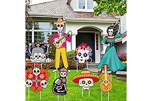 Day of The Dead Decorations Outside - 10 Dia De Los Muertos...