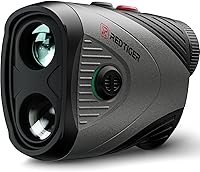 REDTIGER GolfVue Series 1 Pro Rangefinder: 1200 Yds, 7X Mag, Slope Switch, Magnetic Mount, Flag Lock Vibration, Rechargeable