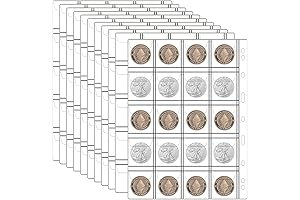 Coin Plastic Sleeves: 20-Pocket Protection for Your Treasured Currency