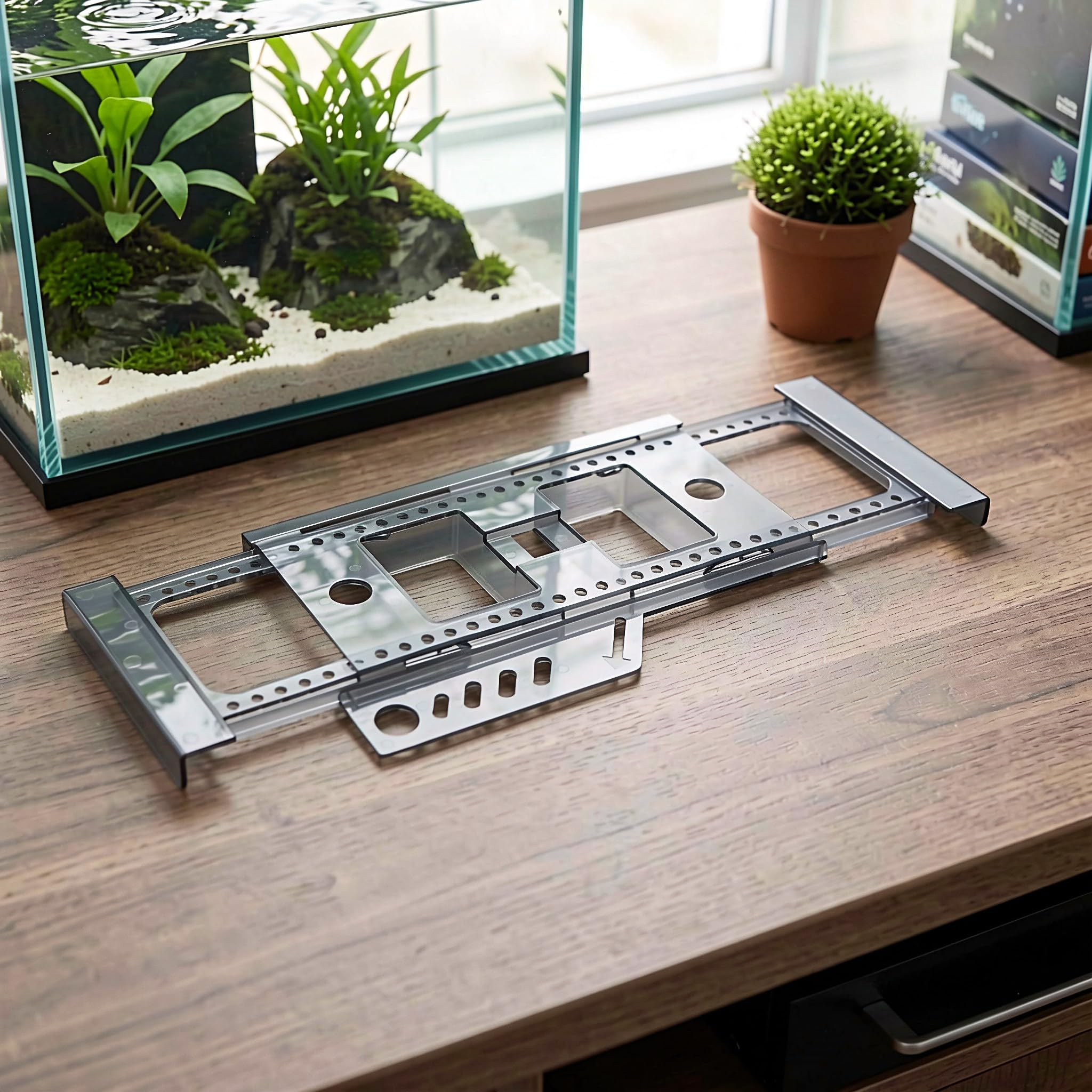 ibasenice Soporte telescópico para plantas hidropónicas de acuario de