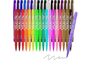 35 Colors Scribble Stuff Felt Tip Pens: A Rainbow of Creative Expression