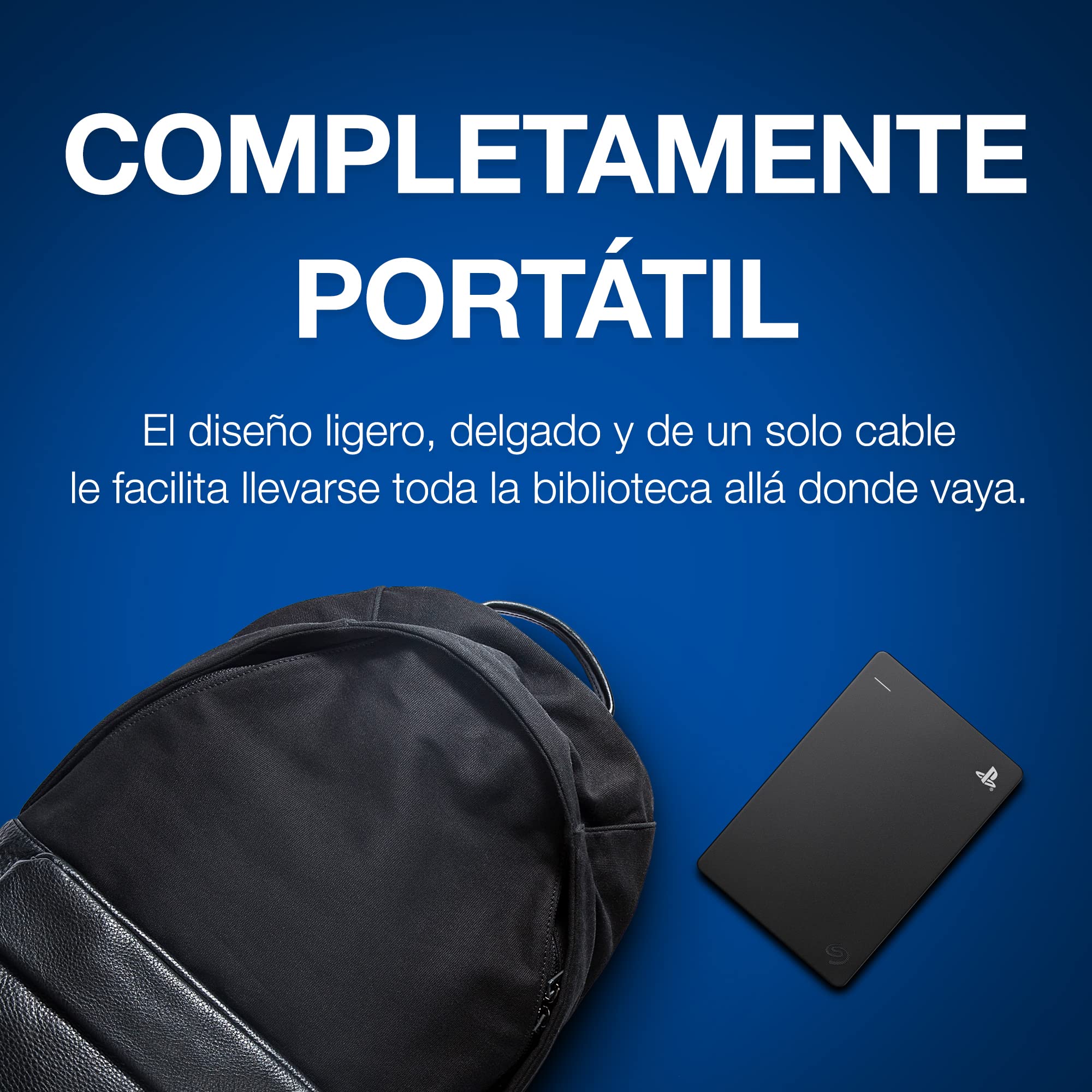 Seagate Game Drive para consolas PlayStation, 4 TB, Unidad de disco duro externa, USB 3.2 Gen1, con licencia oficial (STLL4000200)