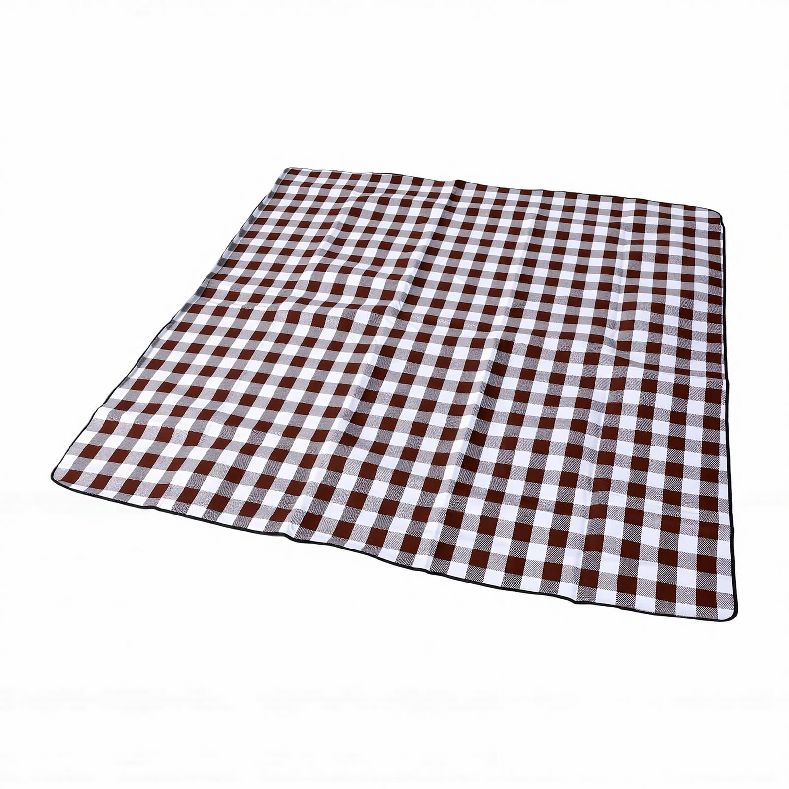 ANGGREK Couverture de Pique Nique Extra Grande, Tapis D Extérieur (Café)