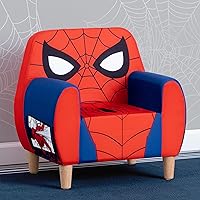 Vista 2 de Delta Children Silla de espuma Marvel Spider Man para niños, color rojo