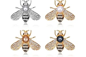 WILLBOND 4 Pieces Honey Bee Brooch - Beautiful Accessory for Any Occasion