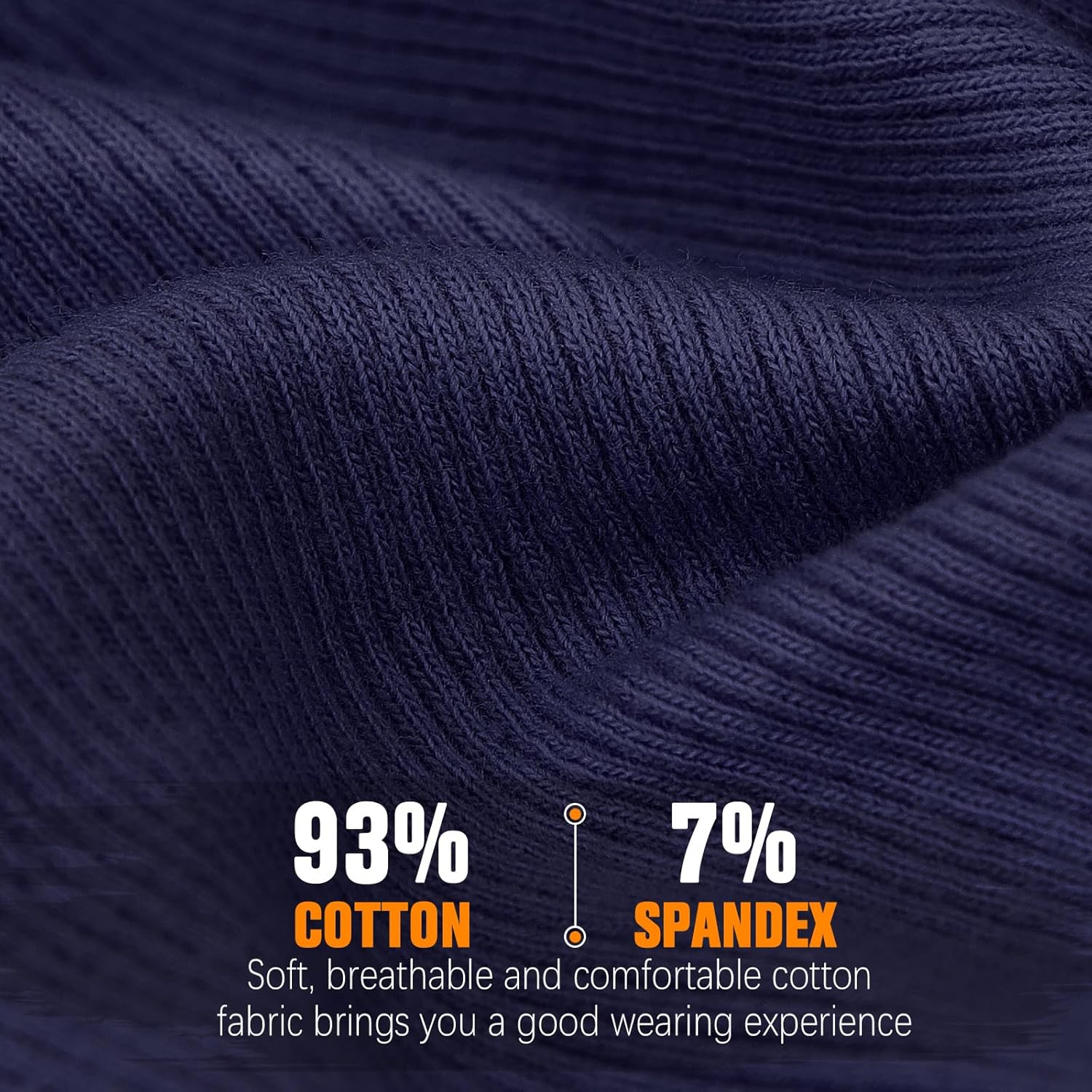 Slouchy Beanie for Women, Mens Soft Cotton Beanie Hat, Double Layer Windproof Skull Cap for All Seasons - Image 2