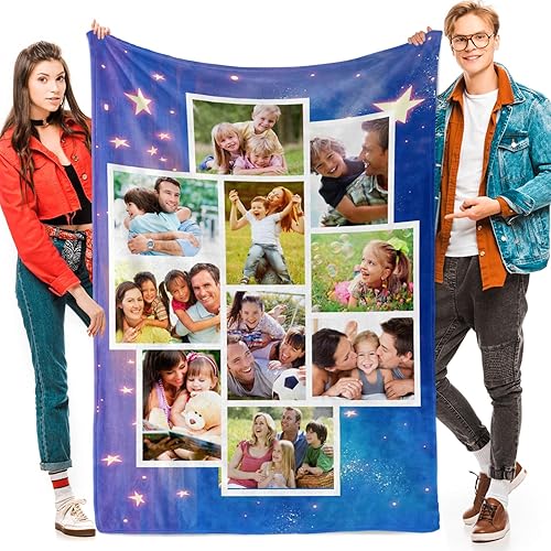 Miniatura 48 de Manta personalizada con fotos, texto, fotos personalizadas, regalos del día de San Valentín para mamá, papá, pareja, esposa, marido, novia, novio