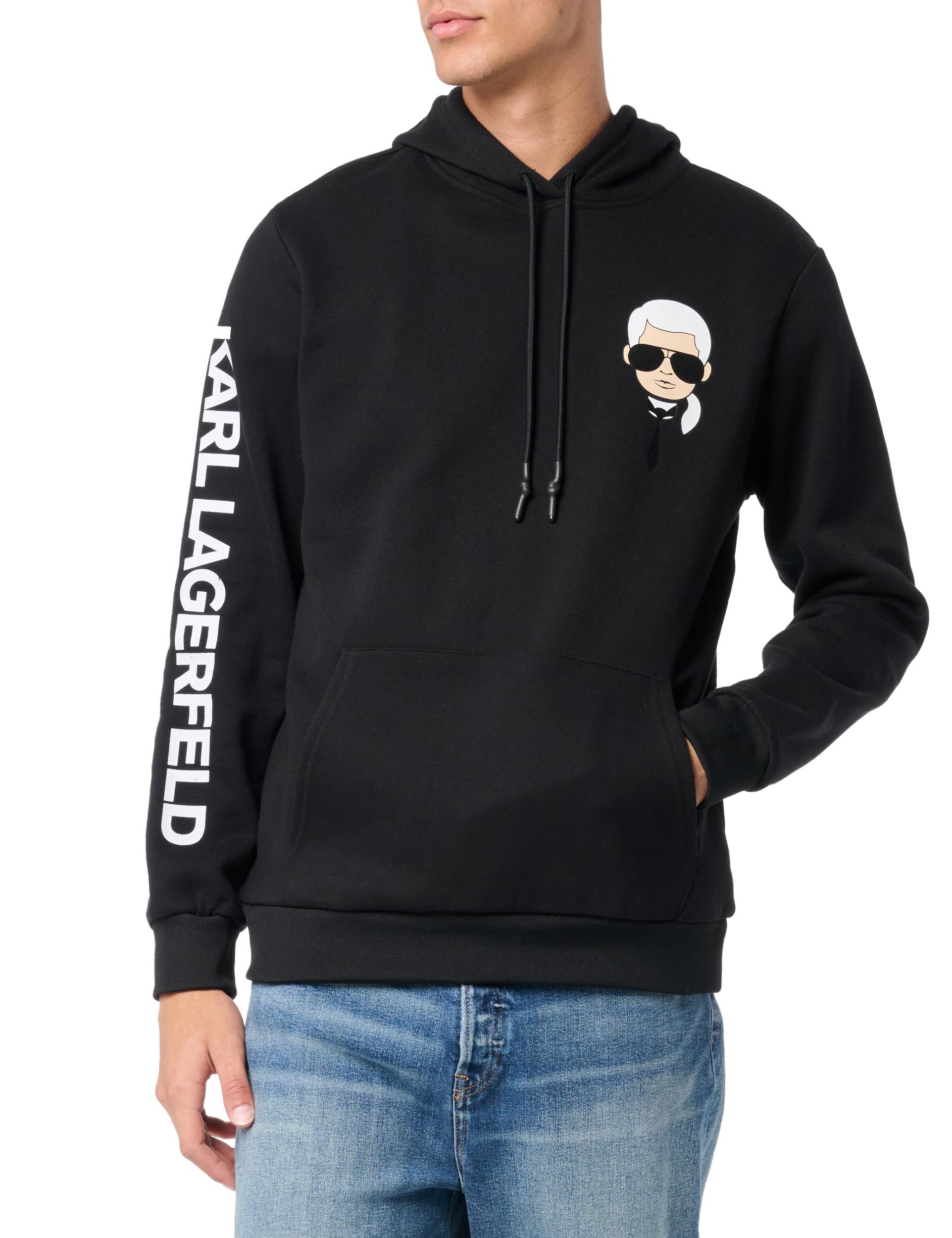 Karl Lagerfeld Karl Character Hoodie Sudadera con Capucha Hombre (Pack de 1)