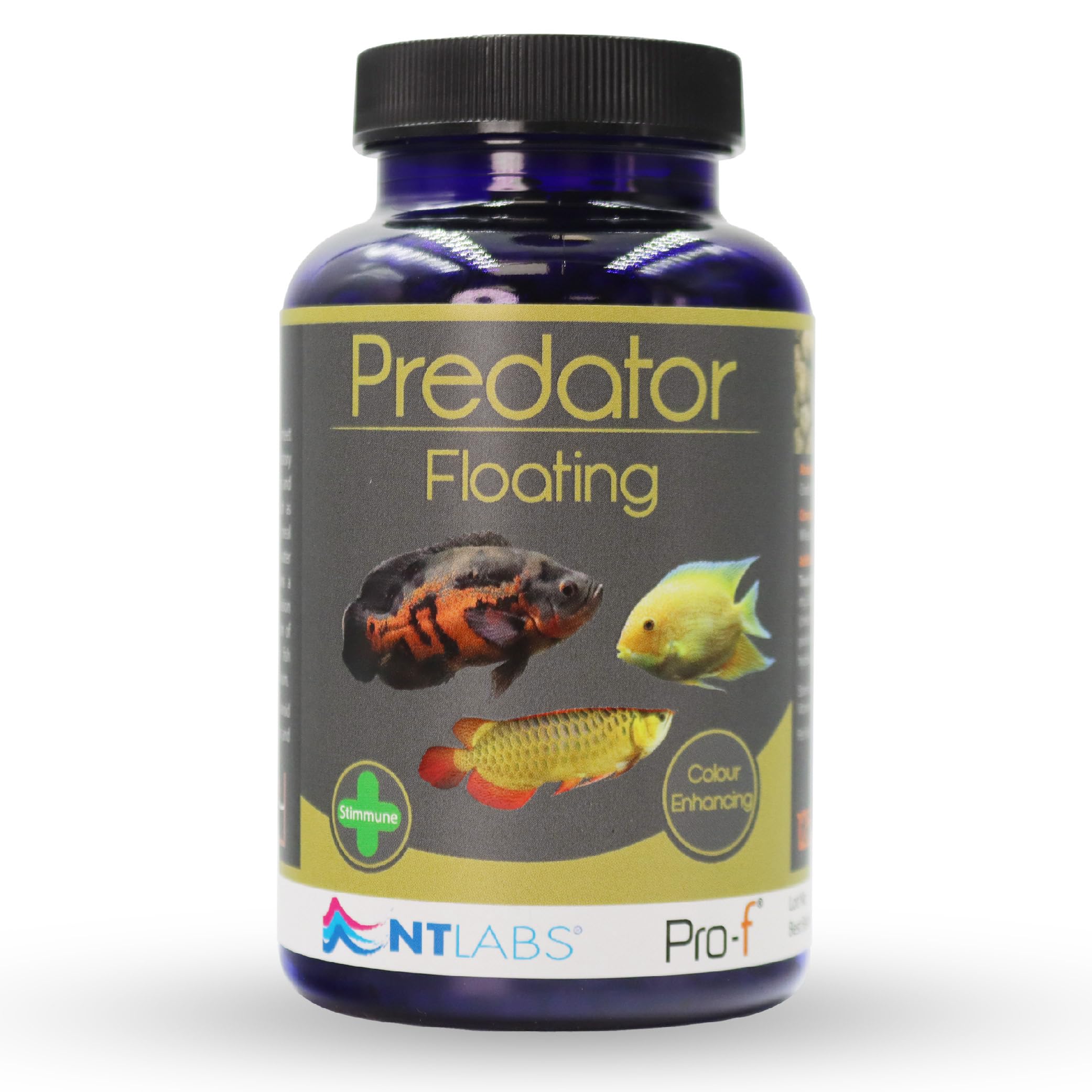NT Labs Pro-f Predator Floating, Monster Fish Food, Aquarium Fish Food, Floating 4.5mm Pellet, Highly Nutritious (125g)