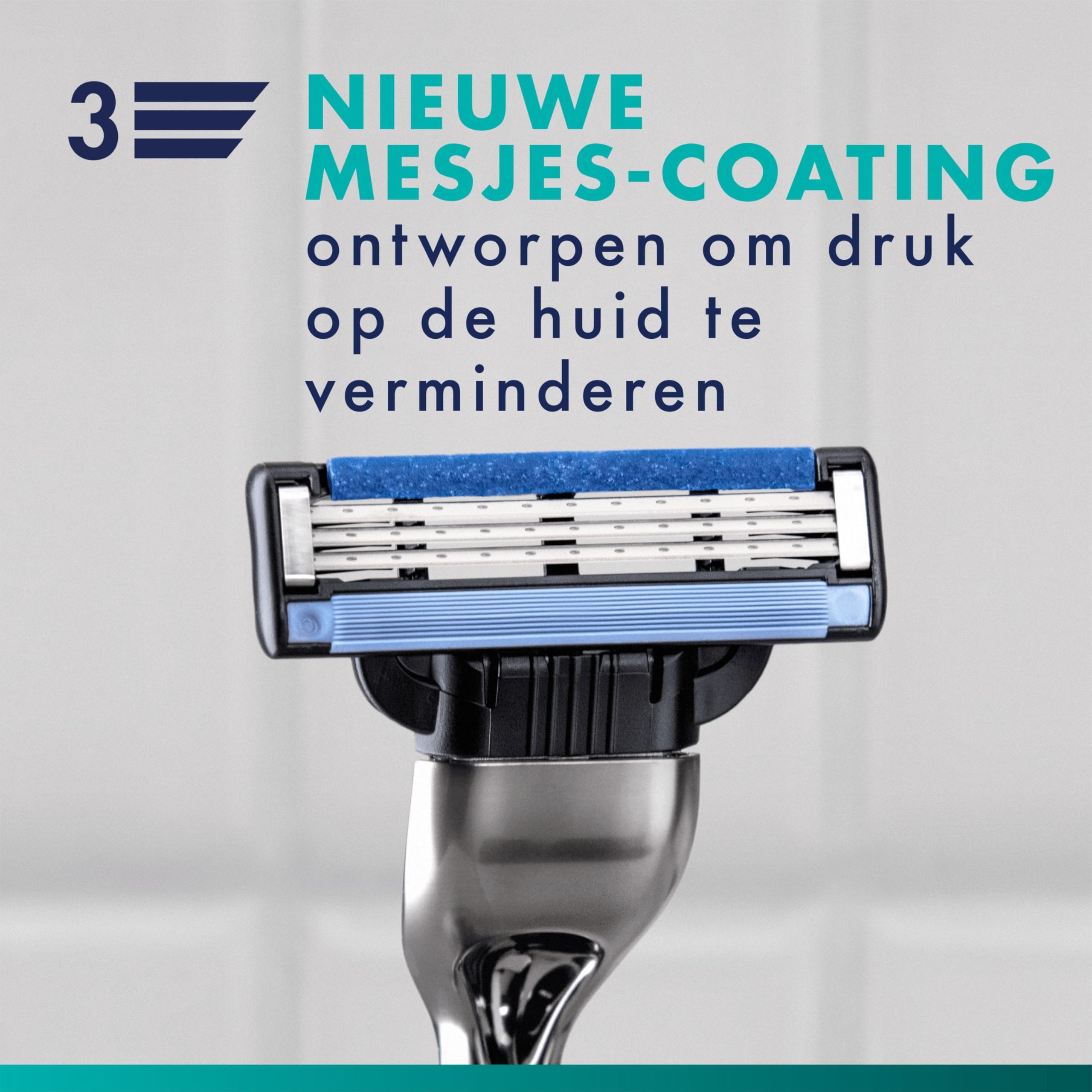 Gillette Mach3 Base 1 uchwyt + 3 ostrza uzupełniające dla mężczyzn