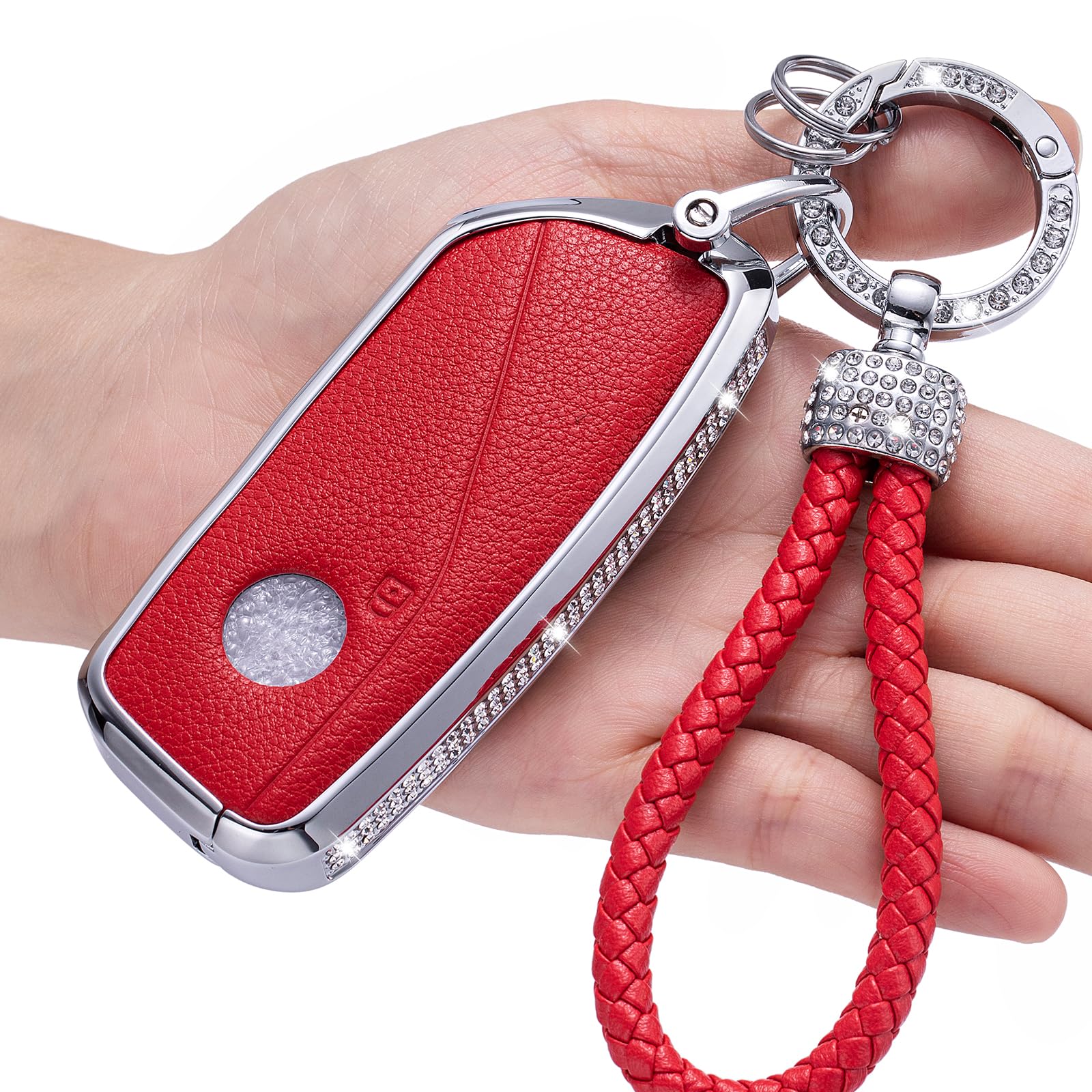 LCXJMWKL for BMW Crystal Key Fob Cover,Compatible with BMW I7 M Sport 2023 X7 i7 xi X1 IX M5 7 Series 735Li 740 Protector Sleeve Accessories