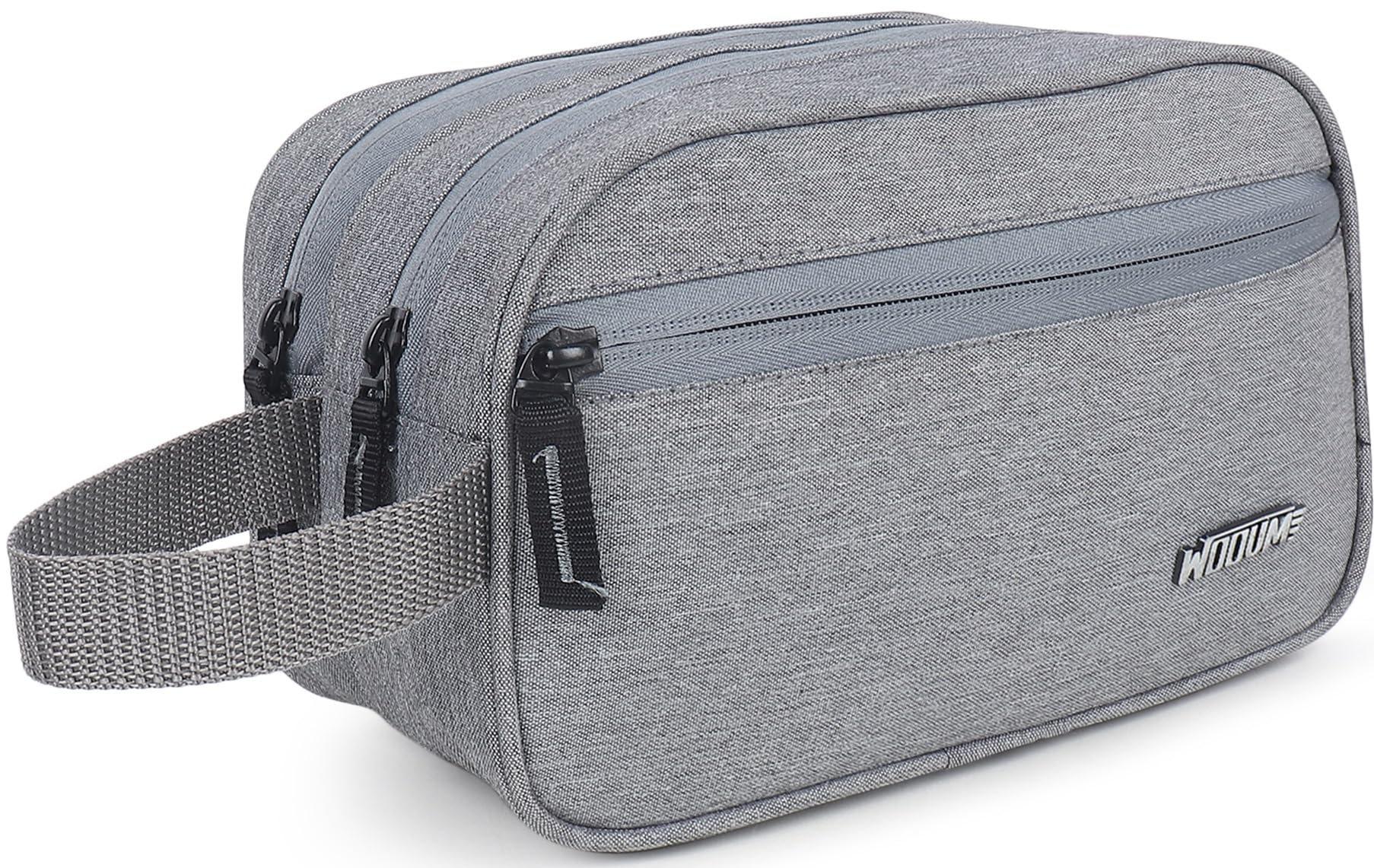 Wooum Polyester Toiletry Bag for Men & Women, Travel Pouch for Toiletries Shaving Kit & Cosmetics, Water Resistance Pouch for Travel Accessories, Organizer Travel Pouch for Make Up (LightGrey) (B0CXQ3HBB8) Amazon Price History, Amazon Price Tracker