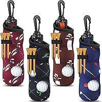 Vista 12 de 4 piezas de soporte para camisetas de golf, bolsa de transporte para pelotas de golf, soporte para pelotas, llavero, clip para cinturón, regalos