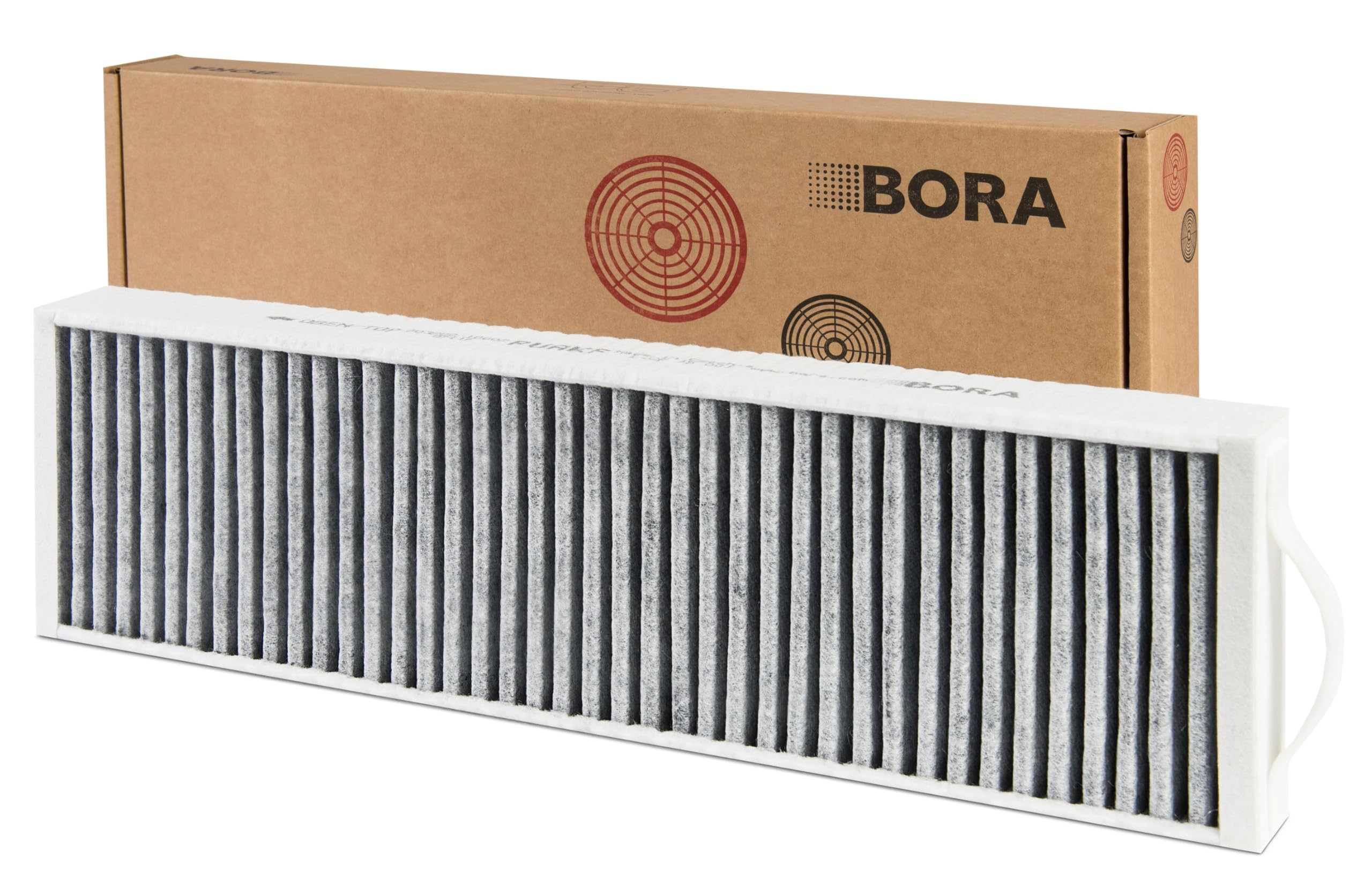 BORA PUAKF Filtro de carbón activo original para extractor PURE (PURU/PUXU), Filtro de campana de repuesto, Filtro de recirculación de aire