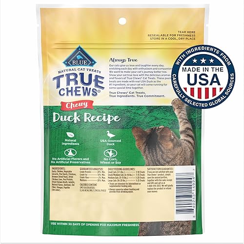 Miniatura 2 de Blue Buffalo True Chews - Golosinas masticables naturales para gatos, bolsa de 3 onzas