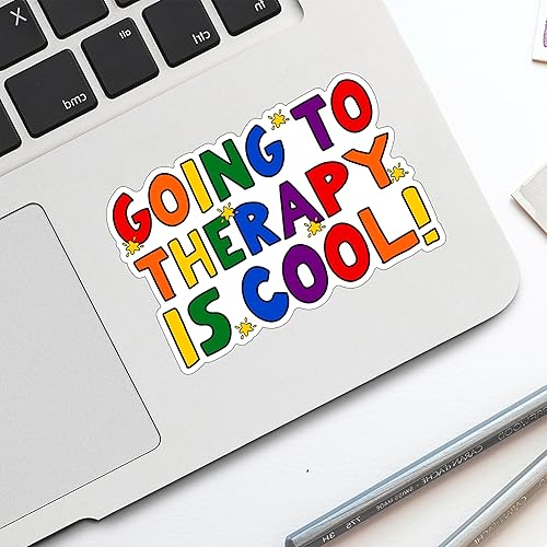 Miniatura 3 de Calcomanías divertidas motivacionales de concientización sobre la salud mental, calcomanías de vinilo impermeable para laptop, botella de agua,