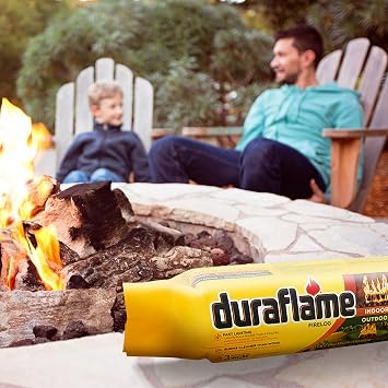 Duraflame Indoor/Outdoor Quick Light Fire Log, 3 Hour Burn, 4.5 lb, 12-Pack
