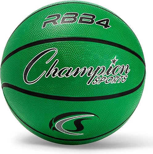 Champion Sports - Pelotas de baloncesto oficiales de nailon con cubierta de goma resistente