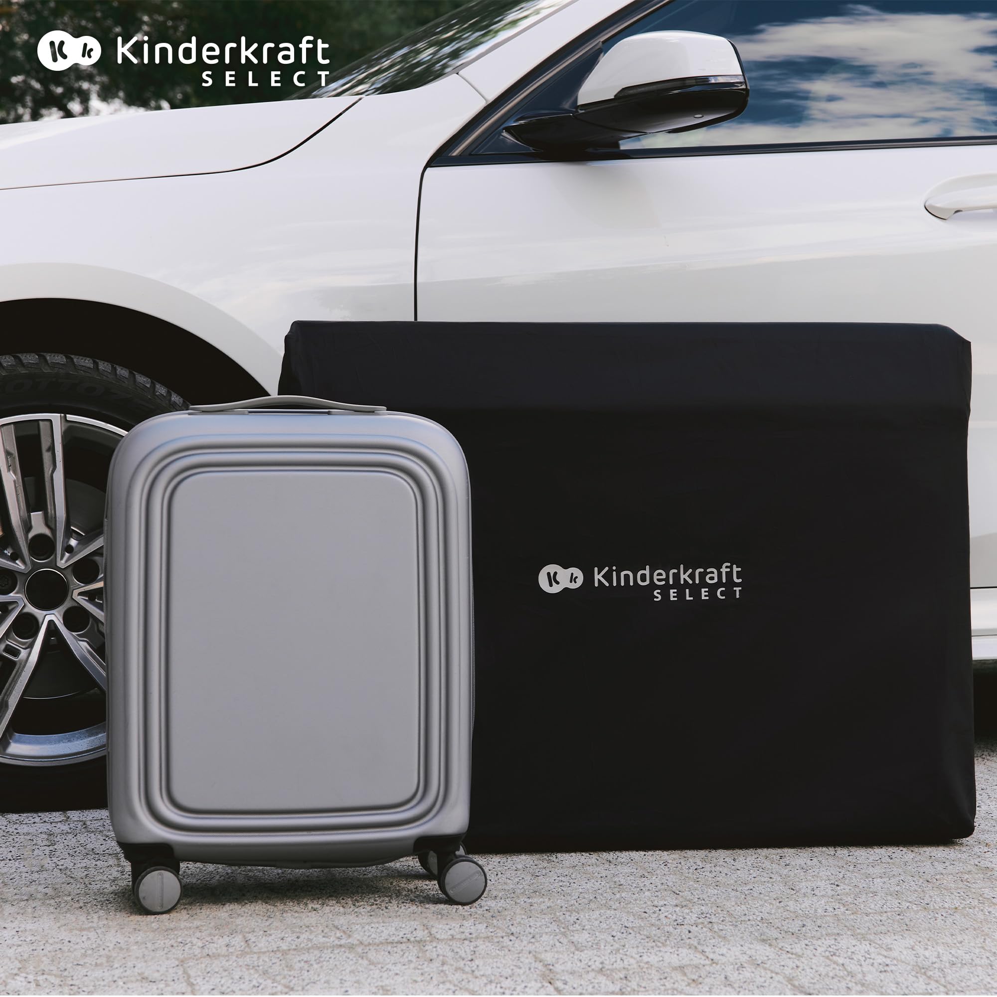 Kinderkraft Moon Dream, Cuna de Viaje Desde el Nacimiento hasta los 3 años, Cuna de Dos Niveles, se pliega fácilmente con una Sola Mano, Incluye colchón y Bolsa de Transporte, fácil de Limpiar, Beige
