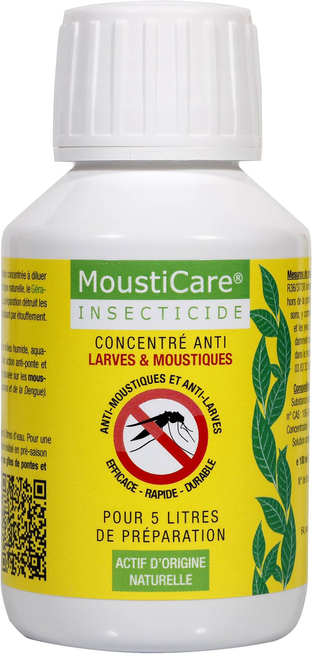 Mousticare - Concentrated Anti-Larvae and Mosquito Solution - White - 100 ml