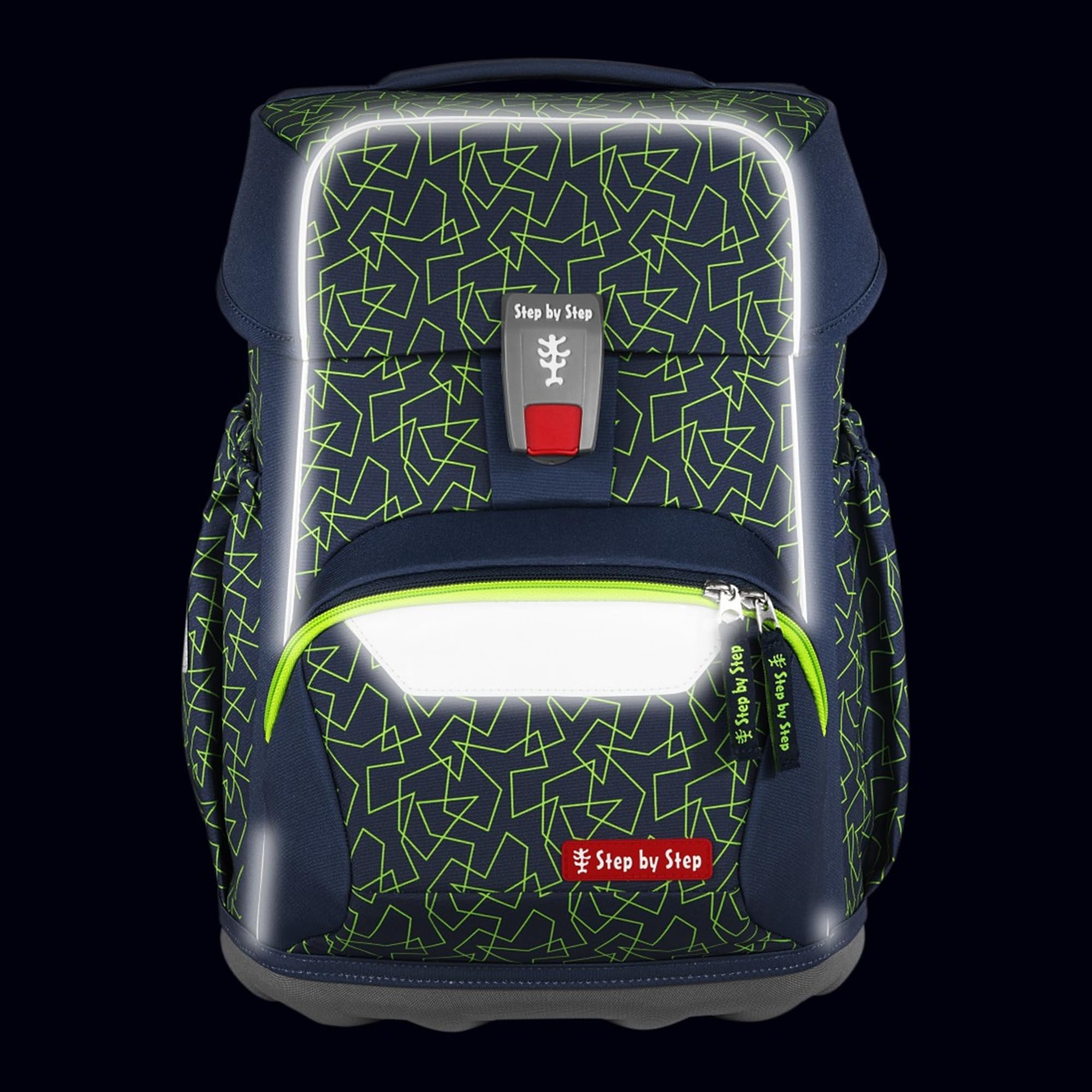 Step by Step Basis Schulranzen-Set 4-teilig Green Geometric
