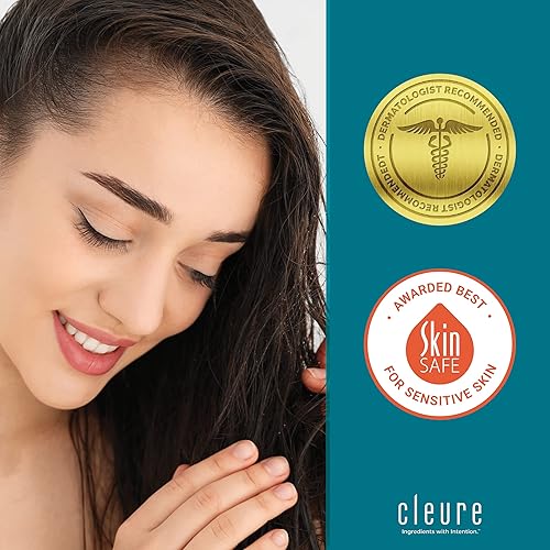 Miniatura 6 de Cleure Gel ligero para peinar el cabello, hipoalergénico, sin fragancia para control de bordes y domar el encrespamiento con sujeción media (8 onzas