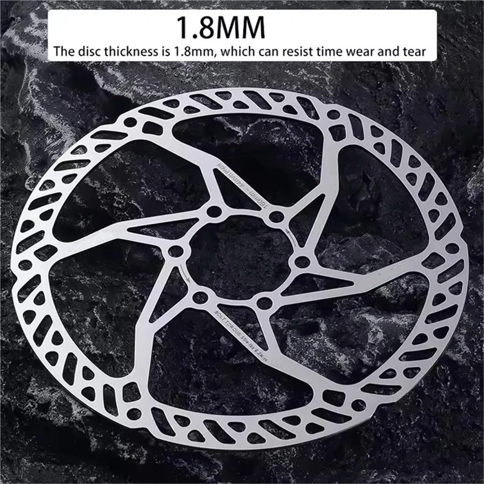 140mm 160mm rowerowy wirnik hamulca tarczowego MTB rowerowy hamulec tarczowy stalowy wirnik rowerowy 6 śrub tarcza rowerowa(IIIPRO-160mm-2PC)