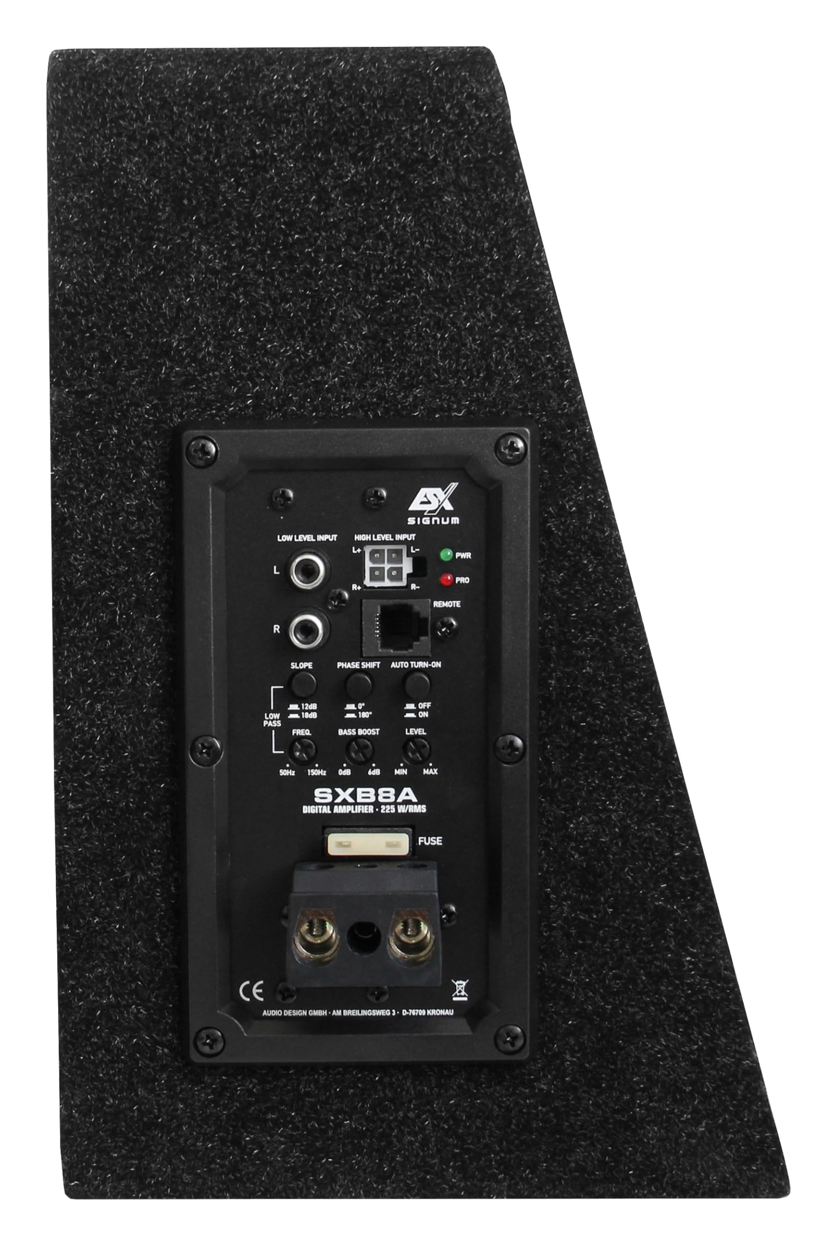 ESX SIGNUM SXB8A - Subwoofer attivo da 8" (20 cm) | Subwoofer attivo con membrana in alluminio
