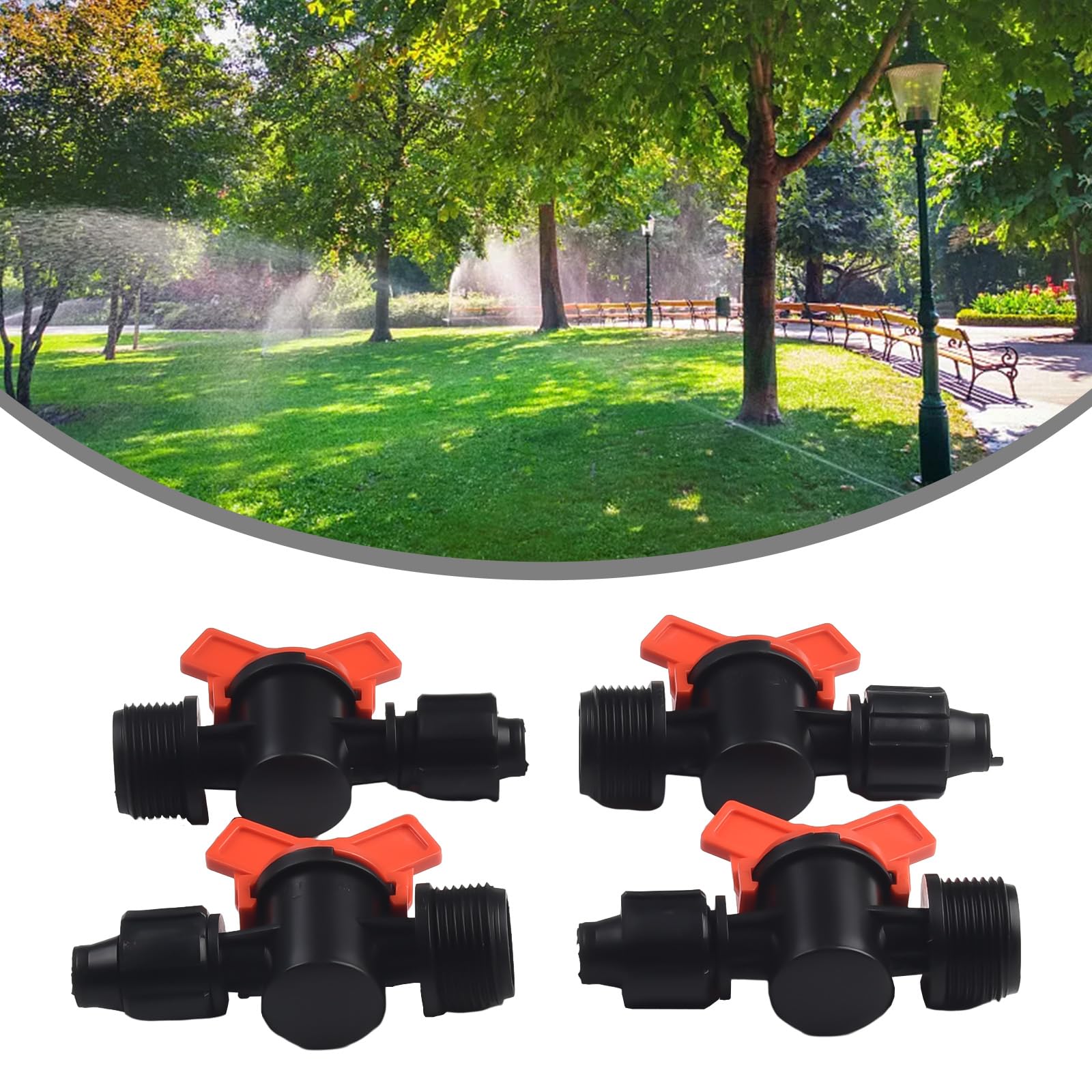 Robinet à Boisseau Sphérique Pour Tuyau Polyéthylène – 16 Mm à 1,27 Cm / 1,9 Cm – Lot De 4 – Irrigation, Jardin