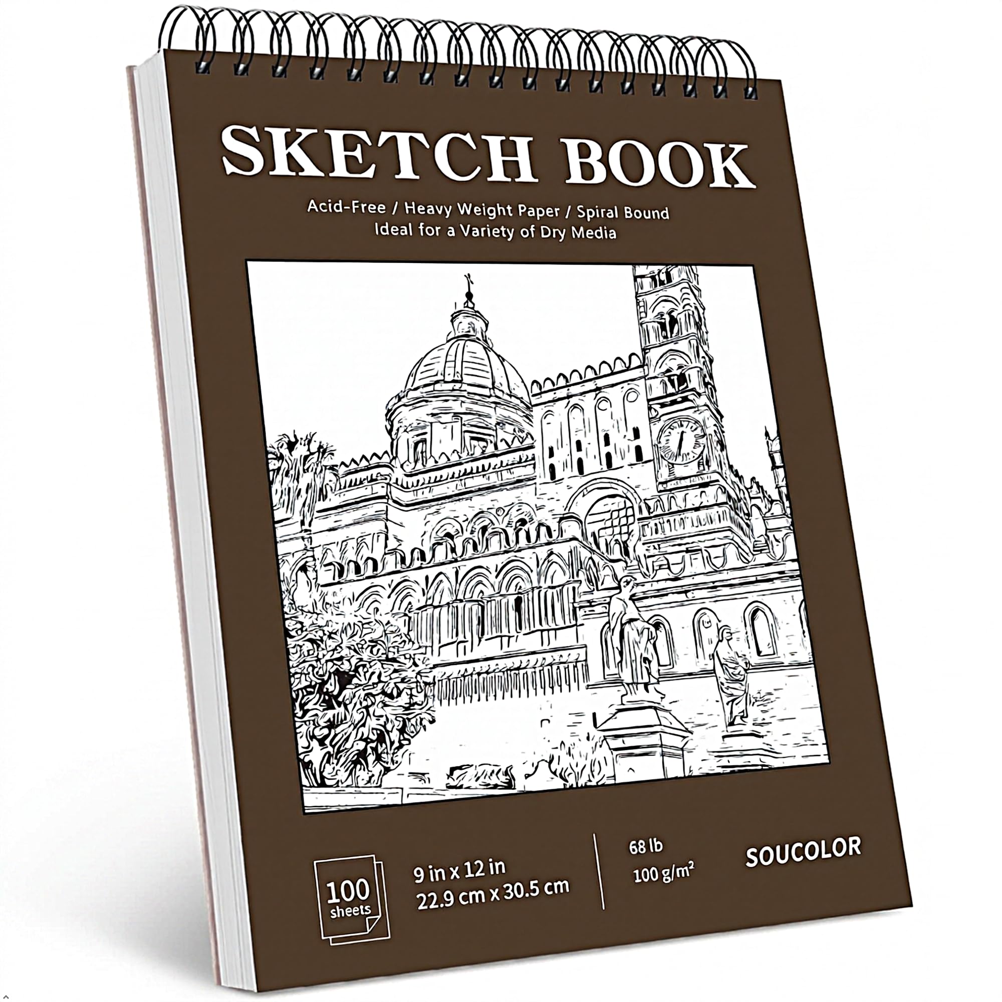Soucolor Sketchbook - 100 Sheets for Artists -27