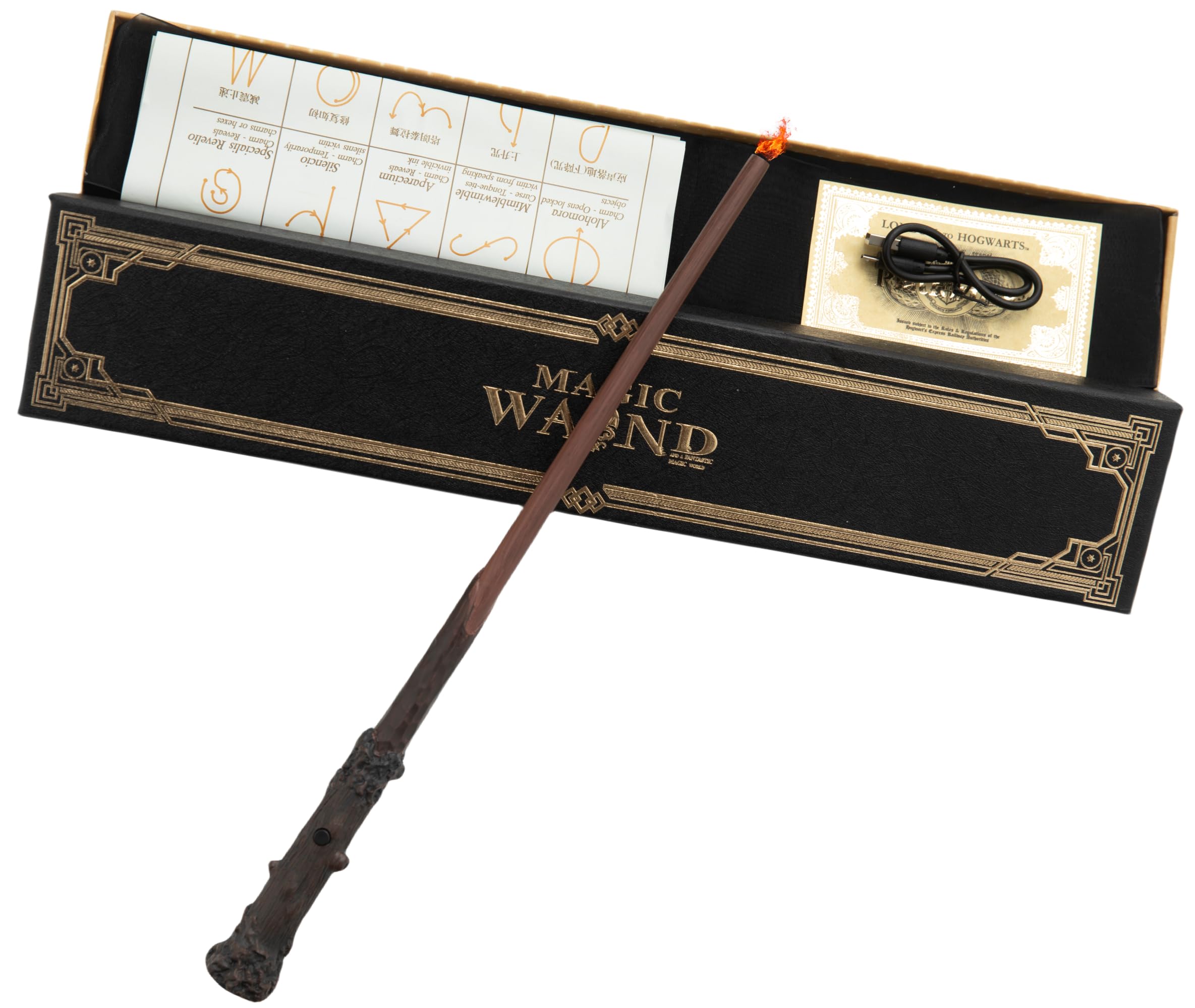 Amazon | ハリーポッター魔法の杖 火の玉杖 火を吐く杖 火吹き杖 呪文