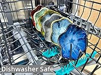 Vista 5 de Coffee Spoon Rest for Coffee Bar Accessories, Small Spoon Rest for Coffee Station, Flower Ceramic Tea Spoon Holder for Teaspoon Rest for Tea Spoon