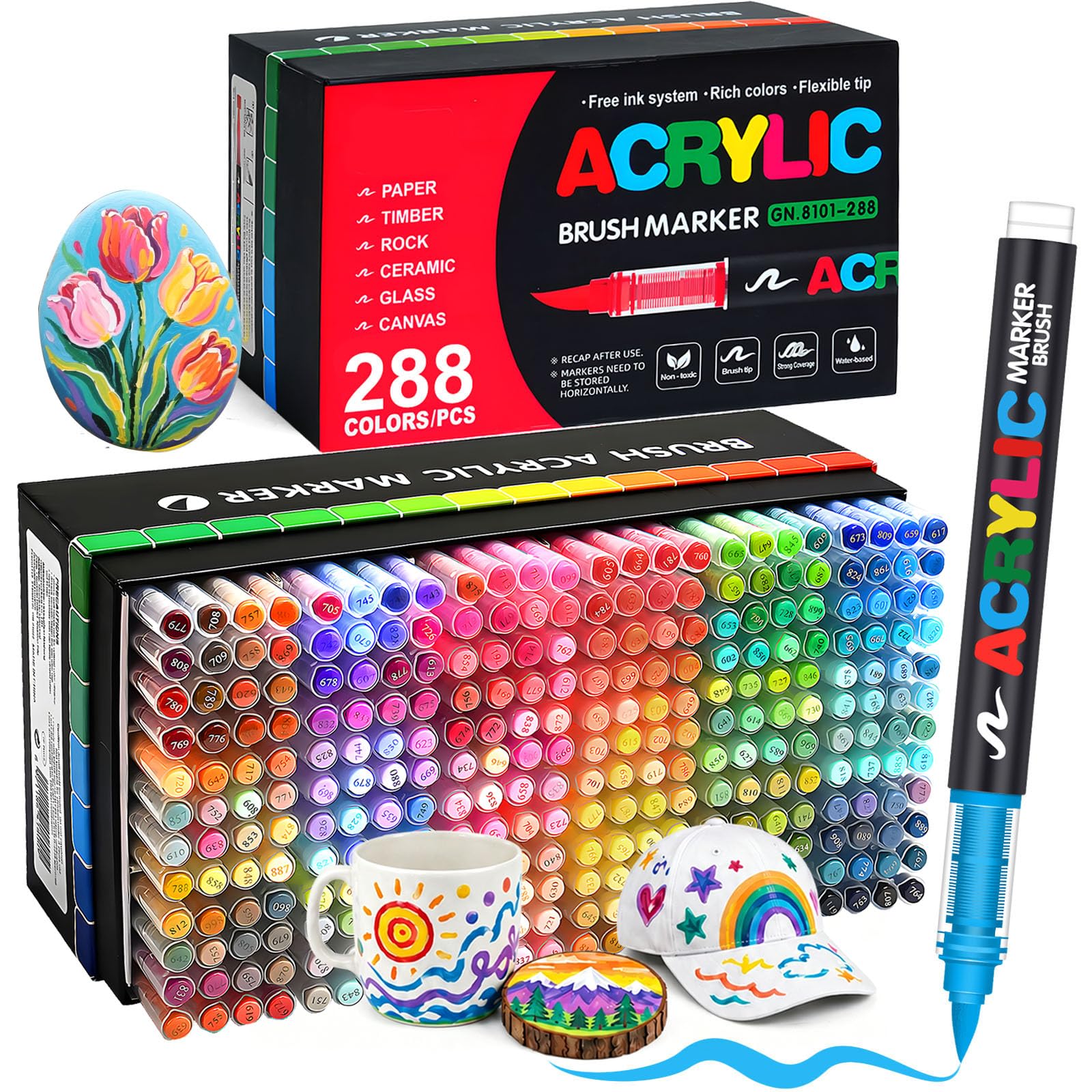 Melifluo Acrylic Paint Pens Set