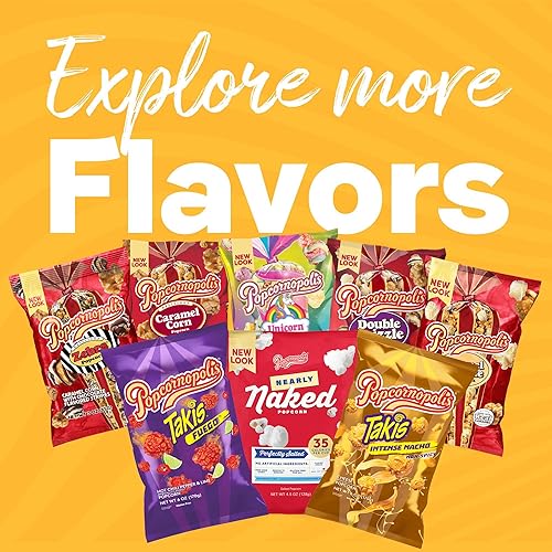 Miniatura 7 de Popcornopolis - Palomitas de maíz gourmet 12 paquetes de bocadillos variados en conos cono de regalo  Regalos perfectos para fiestas que incluyen