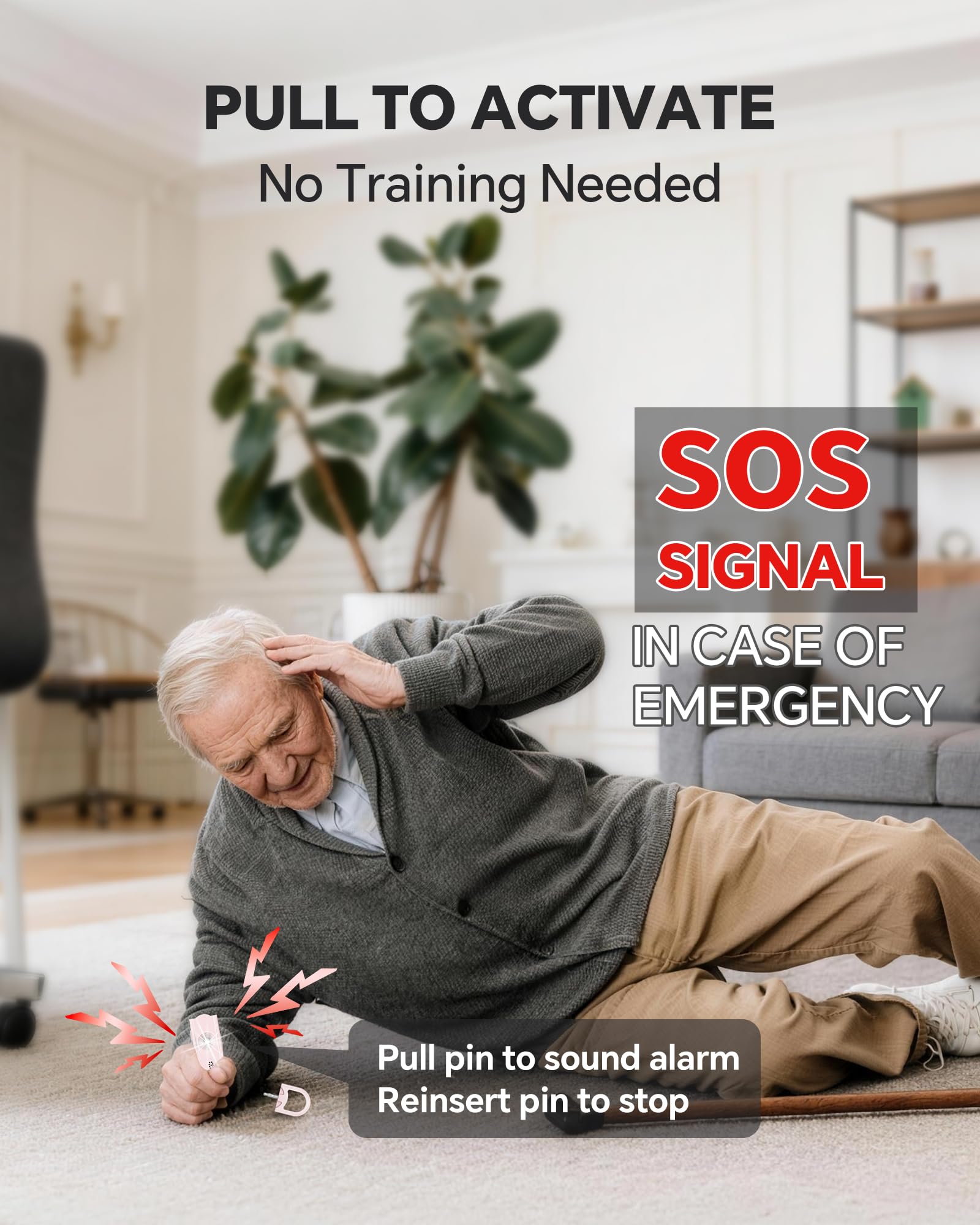 Safe Sound - Confezione da 2 allarmi personali da 130 dB, con sirena di emergenza, portachiavi con luce LED stroboscopica, sirena di sicurezza sonora personale, per donne, uomini, bambini, anziani
