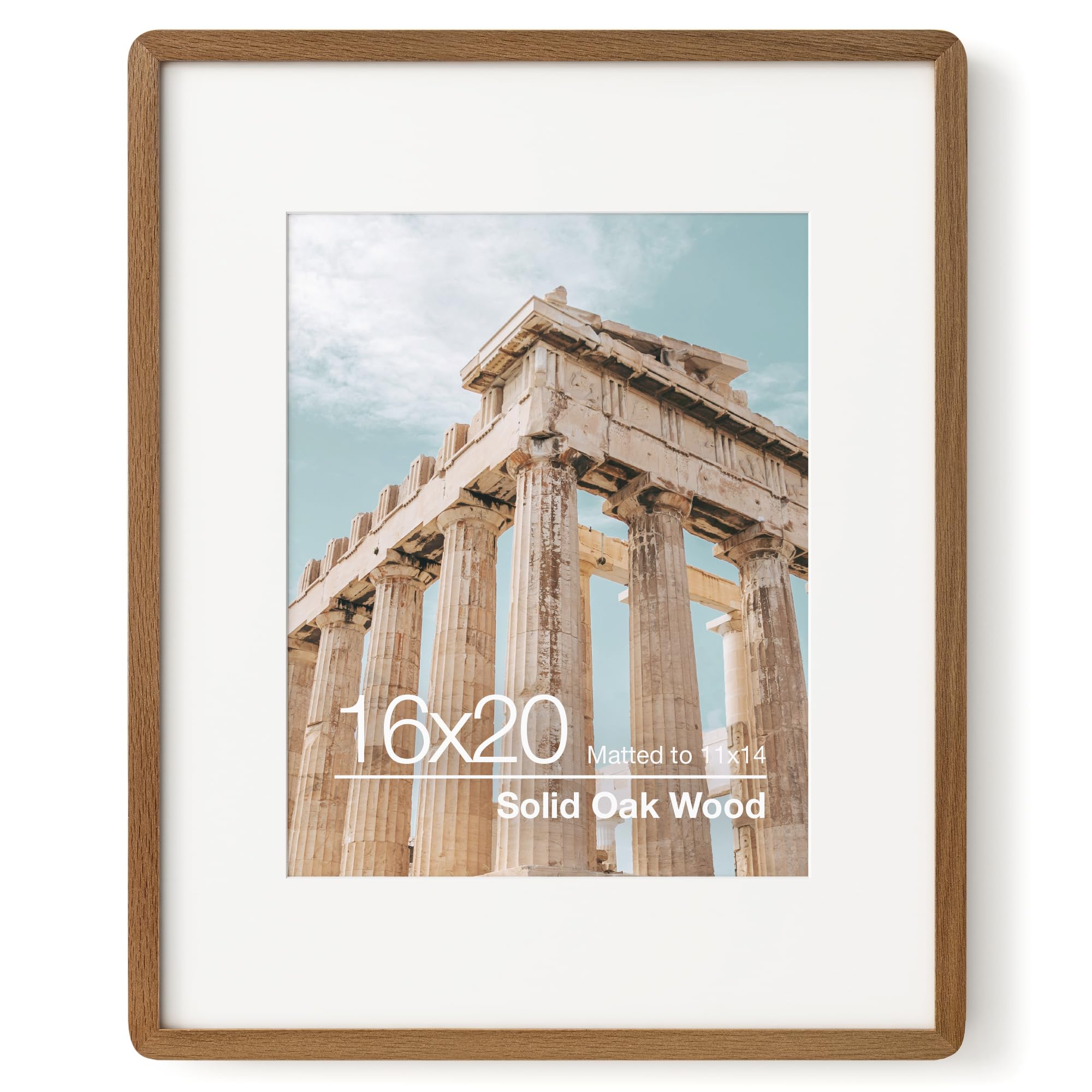 FLYJOE 16x20 Solid Oak Wood Picture Frame