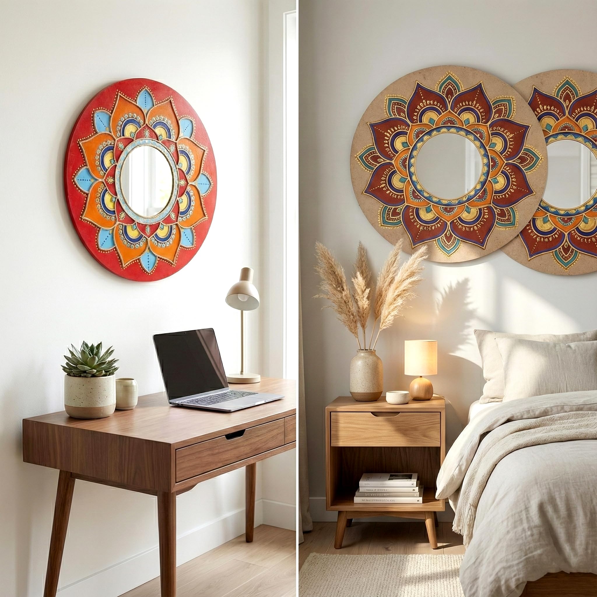 HOBBY INDIA Mandala Art Kit for Adults | DIY Mandala Painting Kit Set of 6 | Unique Art and Craft Kit Gift | Perfect Mandala Art for Decoration | 10+ Years 4
