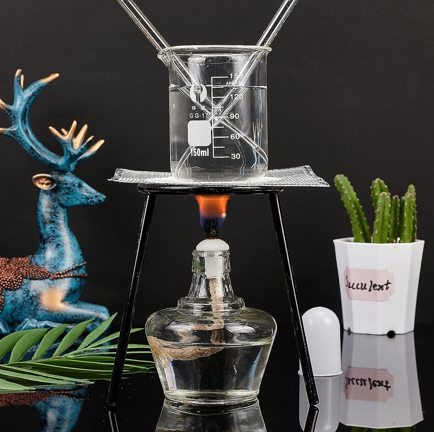 Treppiede Da Laboratorio In Ghisa - Supporto Per Lampada Bunsen, Esperimenti Chimici - Foto 11