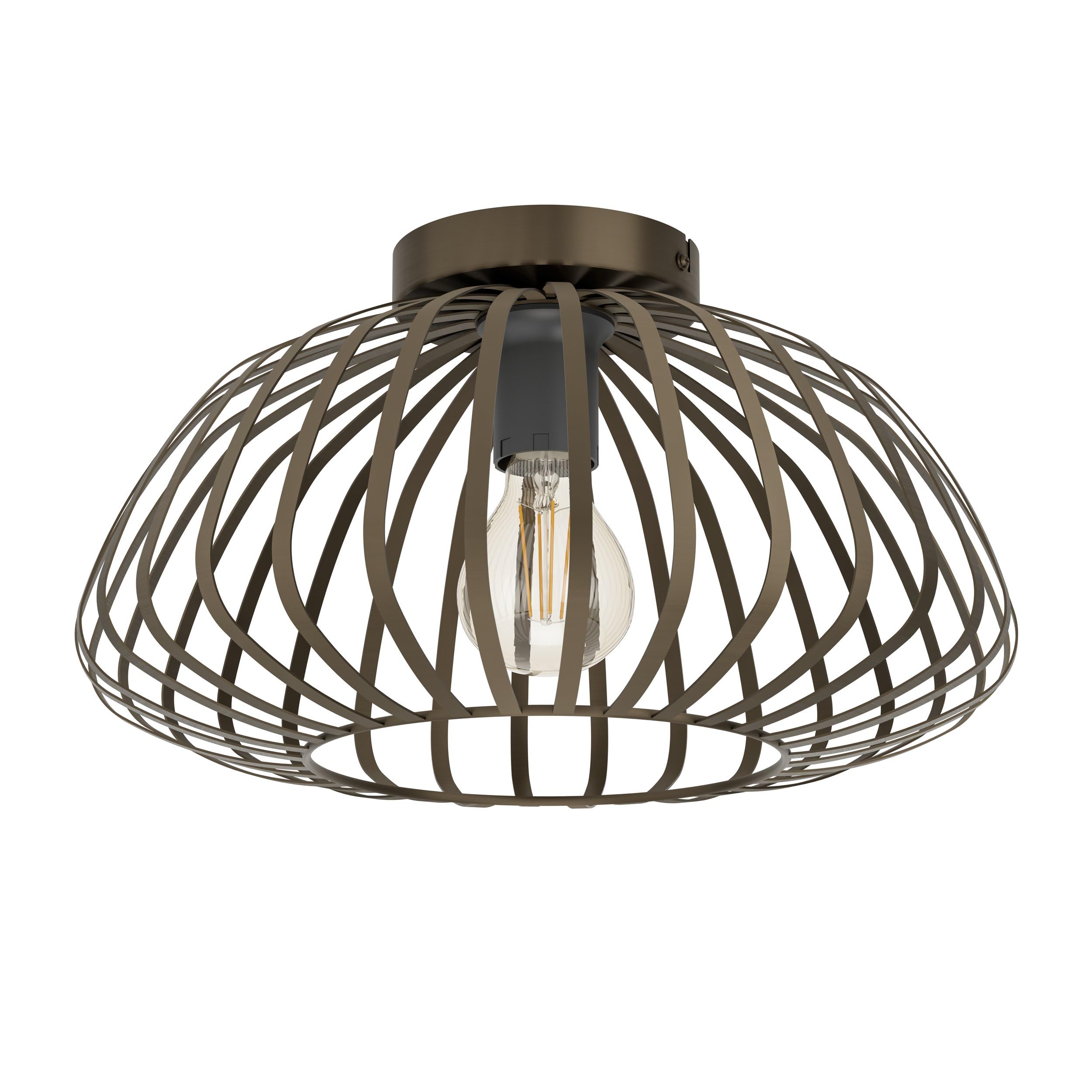Eglo Espinal Ceiling Light, Brushed Bronze, Ø 39 Cm, Metal E27