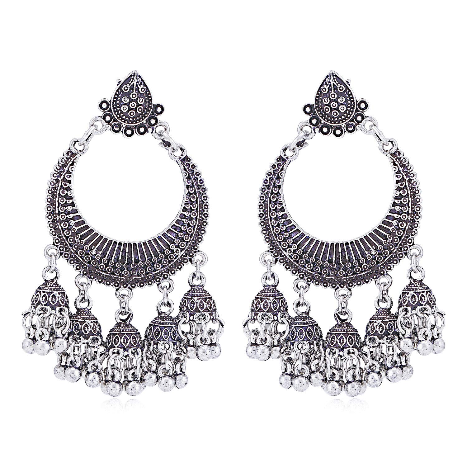 Sukkhi Stunning Oxidised Chandelier Earring for Women (SKR56739) (B084HZSPM9) Amazon Price History, Amazon Price Tracker