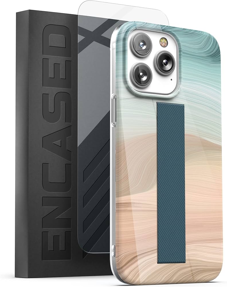 #iPhone14Pro #iPhoneケース Amazon.com: ENCASED Hand Strap Case Designed for iPhone 14