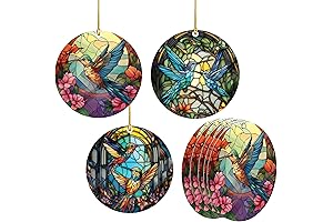 Elegant Hummingbird Christmas Decorations - Festive Hummingbird Ornaments for Tree