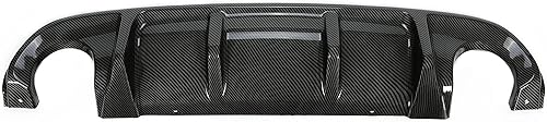 Vista 25 de KUAFU Difusor trasero compatible con Infiniti Q50 2014-2017 4 puertas parachoques parachoques alerón plástico brillante negro