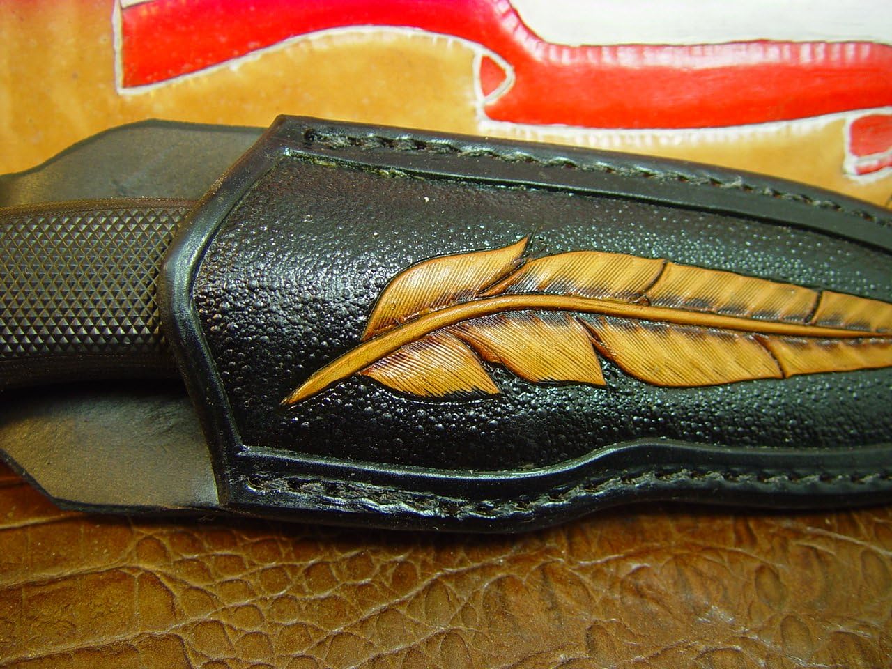 Leather Knife Sheath.